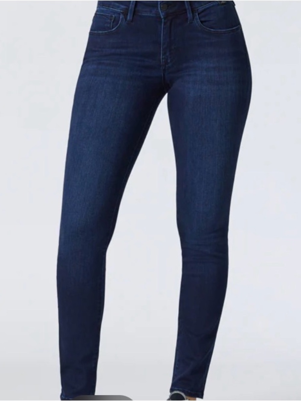 Mavi Women's Skinny Jeans in Dark Blue Denim - Picture 2 of 10